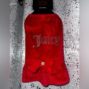 Juicy Couture Red Pet Dress with Bow